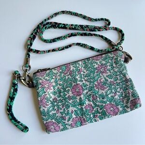 Sari Bari 100% Cotton Floral Lightweight Crossbody Bag